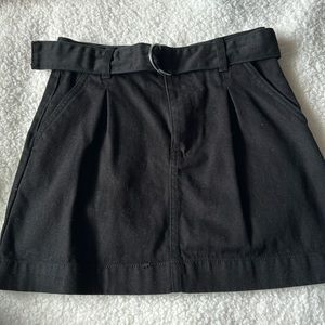 Forever 21 black denim mini skirt